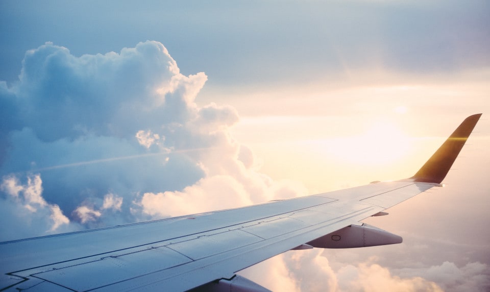 airplane flying in sky